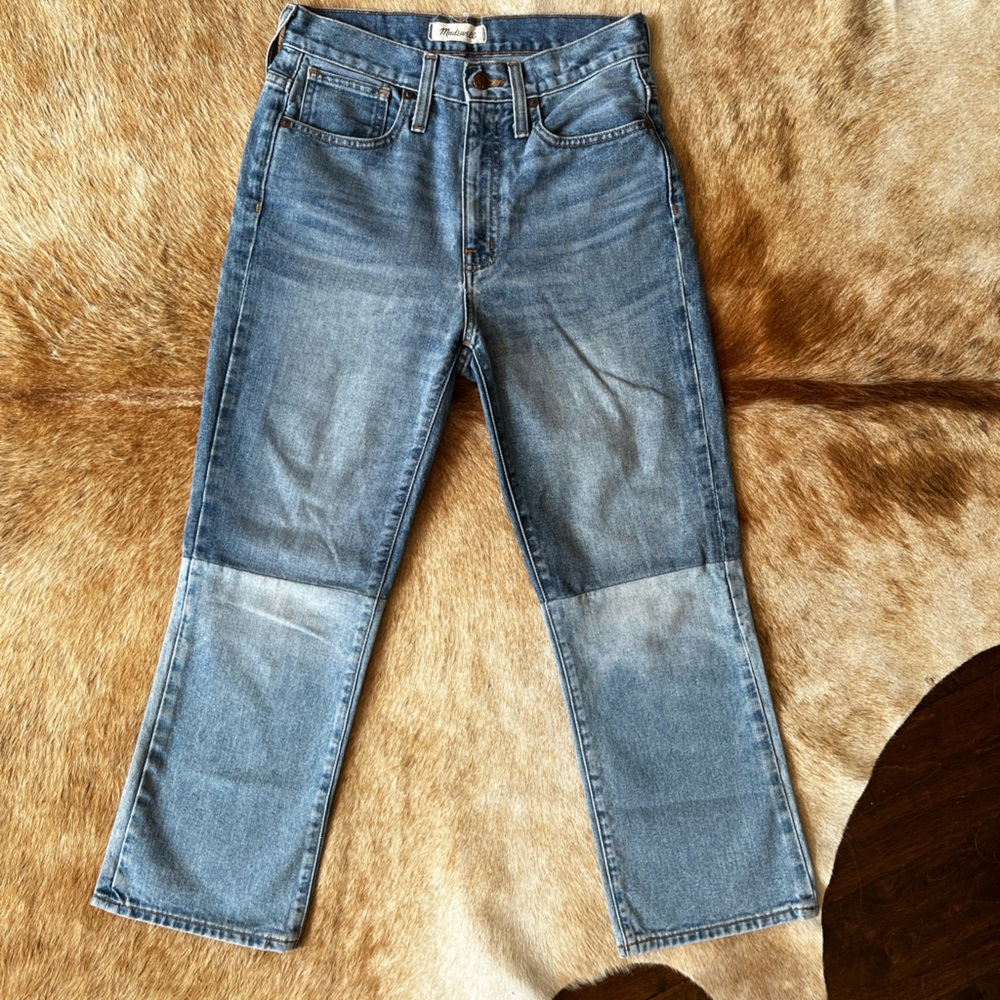 Madewell Two-Tone Retro Crop Bootcut